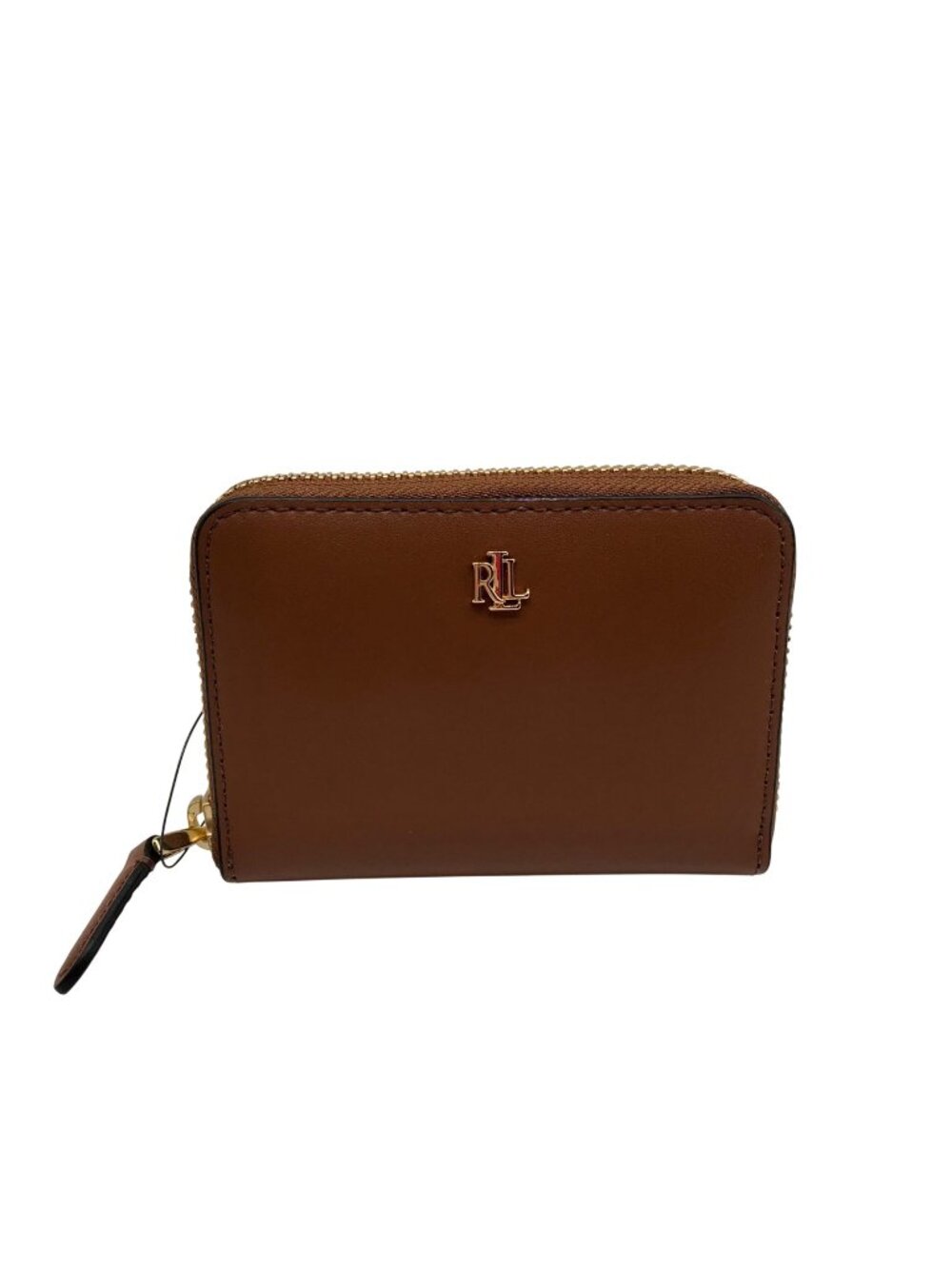 Ralph Lauren Brown Leather Zip Wallet